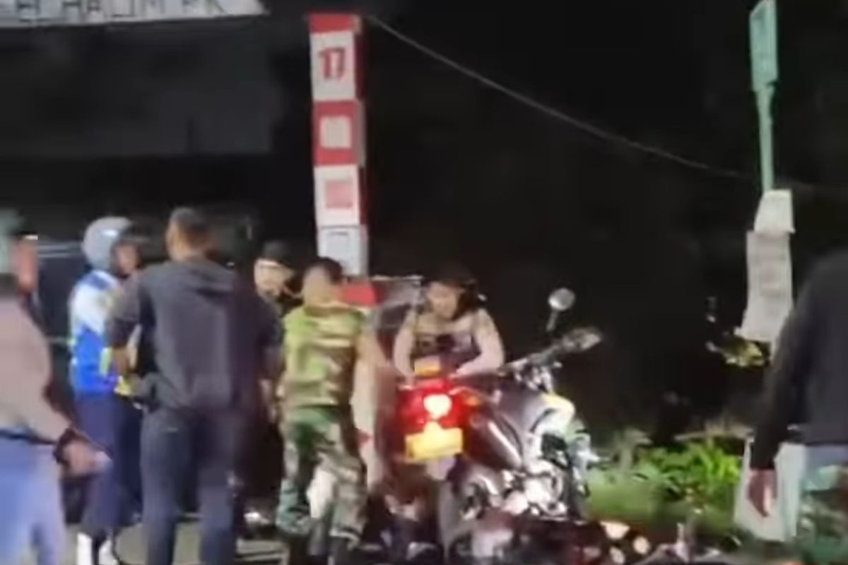 Geng motor diringkus di Halim Perdana Kusuma, Makasar, Jakarta Timur.