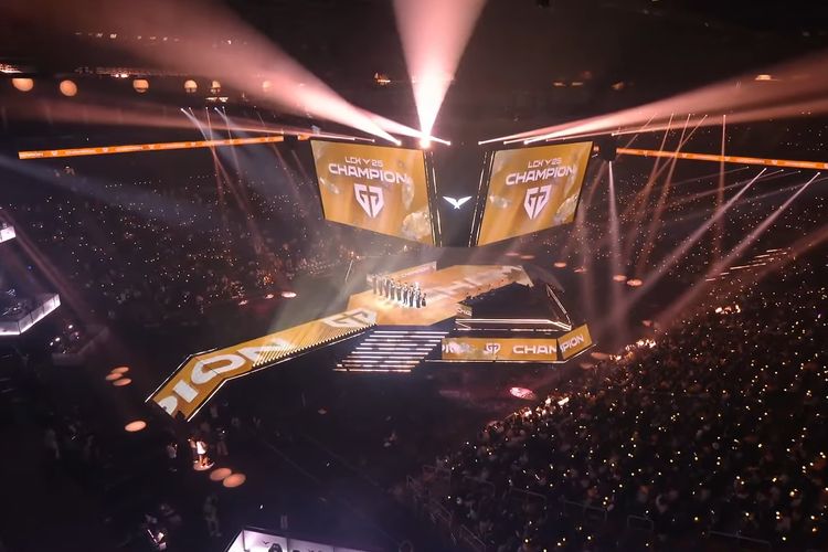 Ilustrasi kompetisi e-sports LCK 2025 Season League of Legends.
