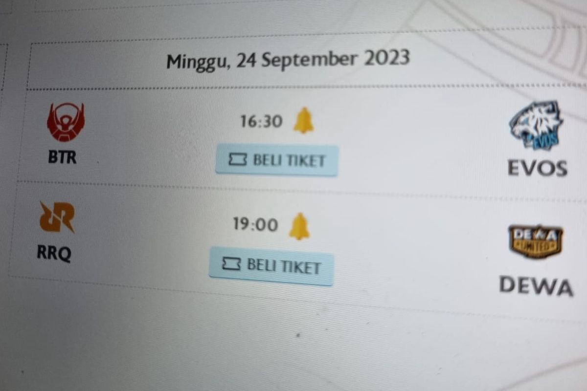 Evos Legends dan Bigetron Alpha akan menjalani laga penentuan lolos atau tidak ke babak playoff. Laga ini akan berlangsung pada Minggu (24/9/2023) pukul 16.30 WIB. 