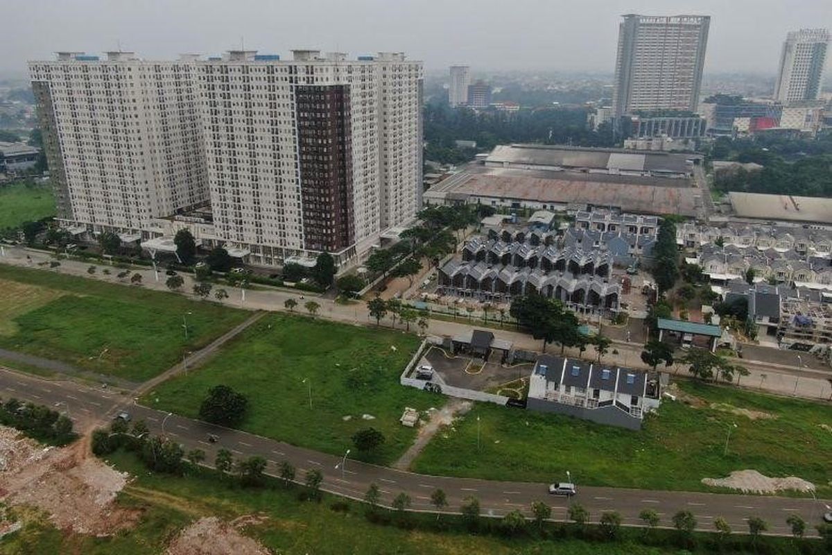 Foto aerial Cassia, klaster rumah tapak terbaru di kawasan Ayodhya by Alam Sutera, Kota Tangerang, Banten.