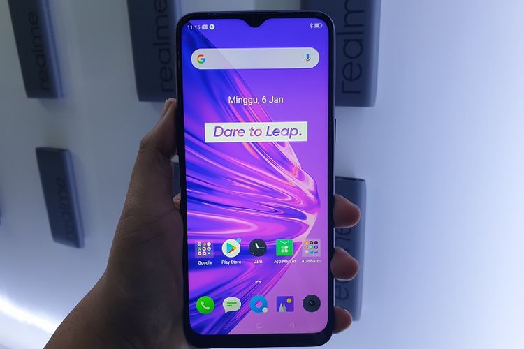 Tampak depan Realme 5 Pro