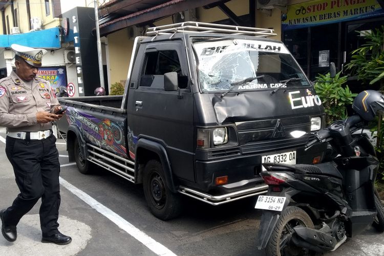 Polisi Tangkap Sopir Pikap yang Kabur Usai Tabrak Penyeberang Jalan di Blitar