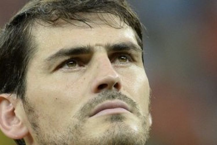 Kiper Real Madrid dan tim nasional Spanyol, Iker Casillas.