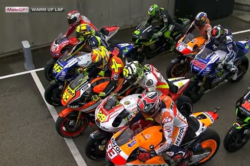 Momen Aneh MotoGP Jerman 2014, Balapan Dimulai dari Pit