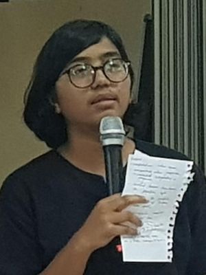 Direktur YLBHI Asfinawati saat memberikan keterangsn pers dalam acara Laporan HAM 2019 dan Proyeksi 2020 di Kantor YLBHI, Menteng, Jakarta Pusat, Rabu (15/1/2020).