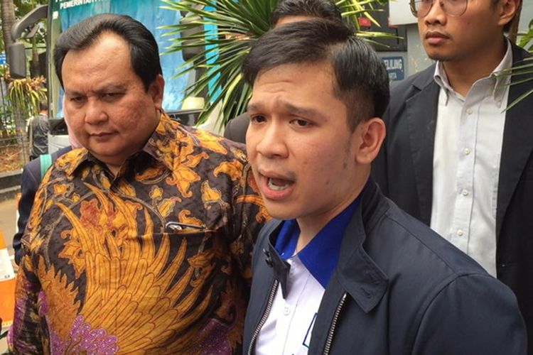 Jordi Onsu dan Minola Sebayang saat dijumpai di Polda Metro Jaya, Jakarta Selatan, Senin (11/11/2019).