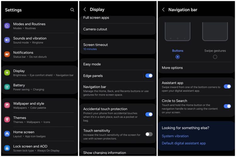 cara mengaktifkan Circle to Search di Galaxy A35.