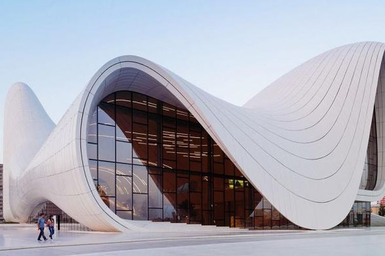 Heydar Aliyev Center di Baku, Azerbaijan