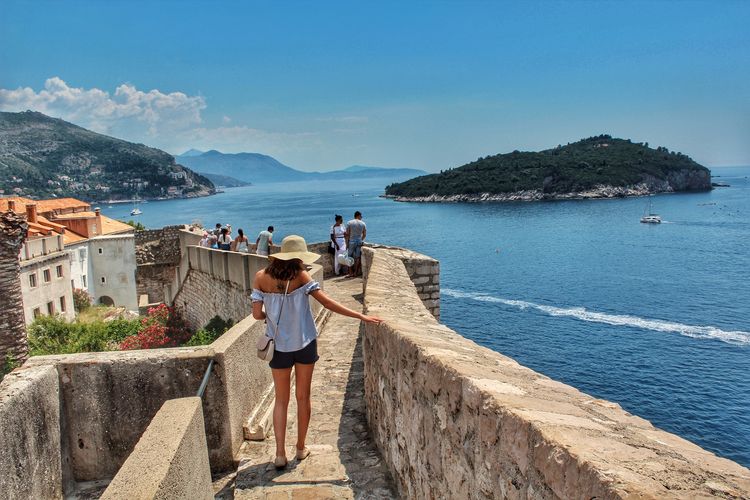 Ilustrasi Kota Dubrovnik di Kroasia.