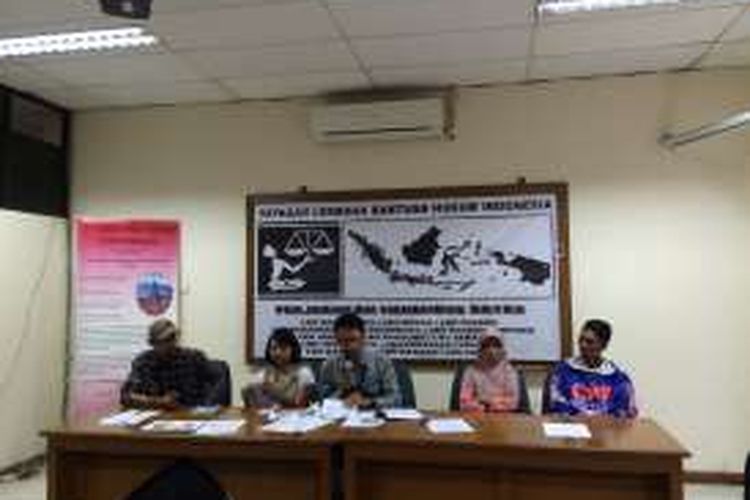 Konferensi pers Kematian Asep Sunandar oleh LBH Jakarta, LBH Bandung, dan Kontras di Kantor LBH Jakarta, Rabu (21/9/2016).