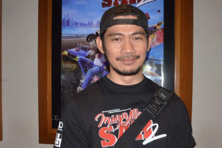 Donny Alamsyah ditemui dalam acara jumpa para pemain dengan para penggemar film Insya Allah Sah! 2 di Blok M Square XXI, Kebayoran Baru, Jakarta Selatan, Senin (18/6/2018).