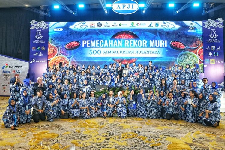 APJI Pecahkan Rekor MURI dengan 500 Kreasi Sambal Nusantara di Rakernas IX 2025