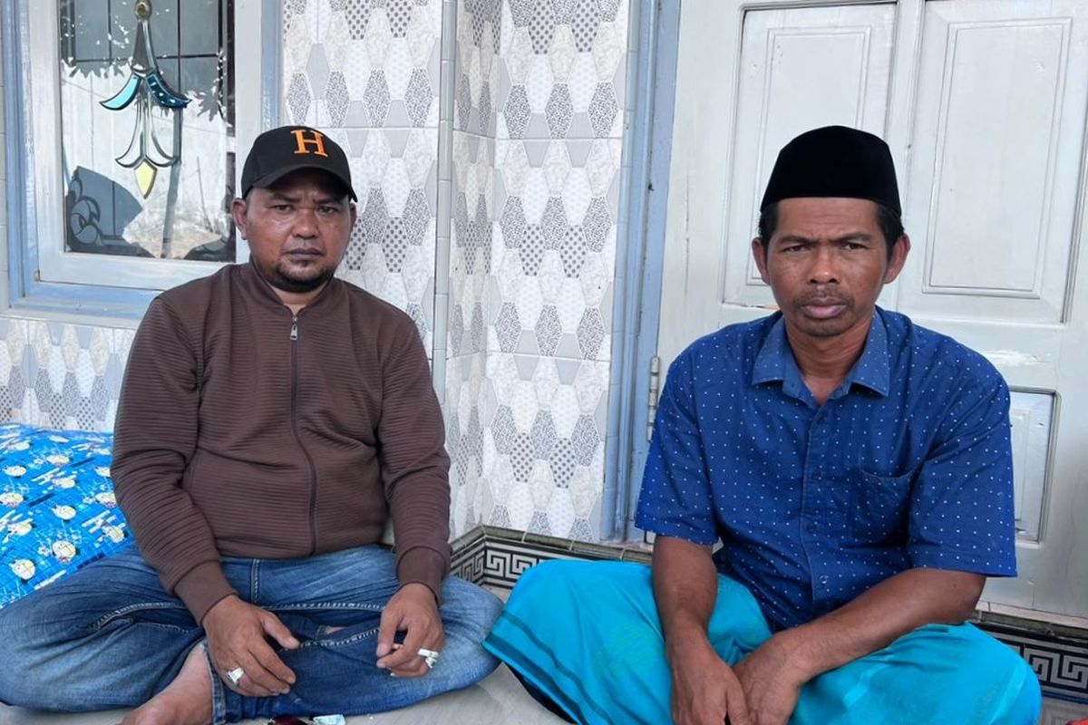 Dua dari lima orang nelayan di Kabupaten Sumenep, Jawa Timur selamat usai perahu mereka ditabrak kapal penumpang di perairan Pulau Gili Iyang, Rabu (27/6/2024).