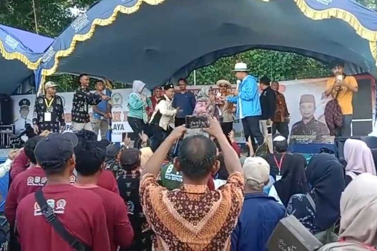 Ketua TKD Prabowo-Gibran Jabar, Ridwan Kamil diduga melakukan pelanggaran Pemilu pada acara BPD di Tasikmalaya, Jawa Barat.