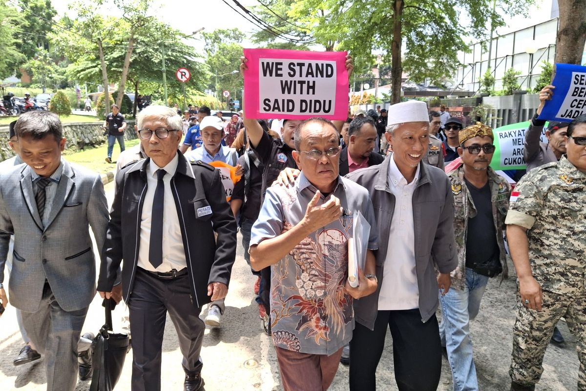 Datang ke Mapolresta Tangerang untuk Diperiksa, Said Didu Didampingi Abraham Samad