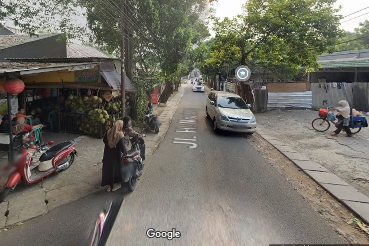 Ilustrasi Jalan Haji Montong, Ciganjur, Jagakarsa, Jakarta Selatan.