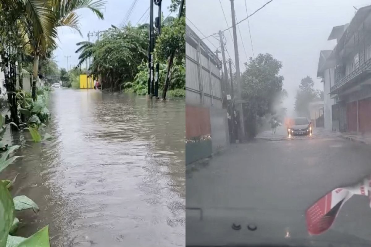 Hujan Deras Sebabkan Banjir di 2 Kecamatan Bandar Lampung, Warga Keluhkan Sampah dan Gorong-gorong Sempit