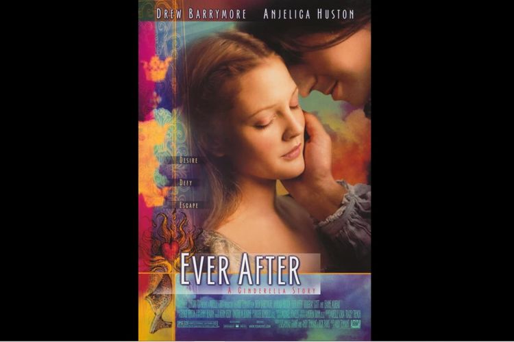 Drew Barrymore dan Dougray Scott dalam film Ever After: A Cinderella Story (1998).