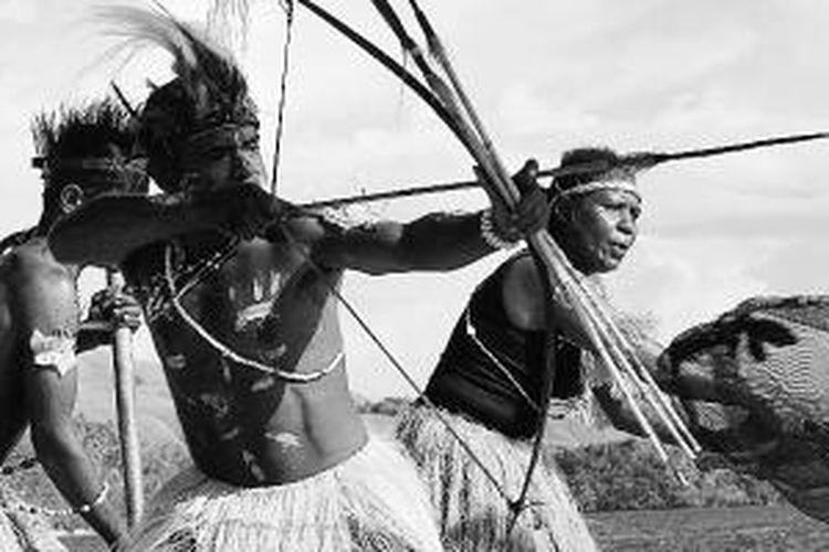 Puncak acara Festival Danau Sentani VII tahun 2014, sebagaimana festival sebelumnya, menampilkan tari tradisional dan upacara adat dari suku-suku yang tinggal di sekitar Danau Sentani. Tarian tradisional itu umumnya menggambarkan kegiatan rumah tangga, yakni berburu dan mencari ikan. 