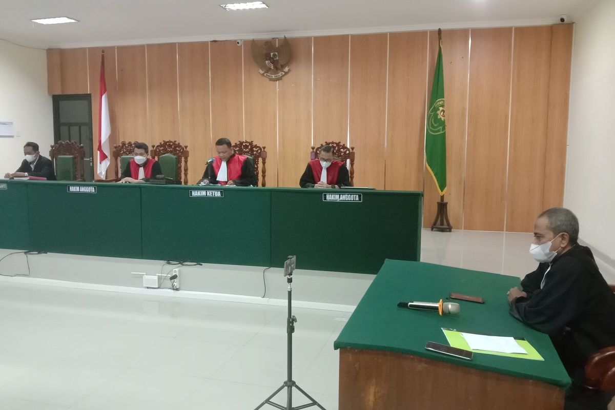 SIdang kasus kecelakaan kendaraan Vanessa Angel digelar di Pengadilan Negeri Jombang, Jawa Timur, Senin (11/4/2022).