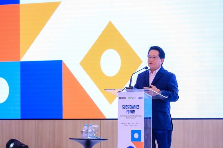 Group Chief Executive Officer (CEO) BRI Hery Gunardi dalam acara BRI Subsidiaries Forum 2025, Jumat (4/7/2025). 