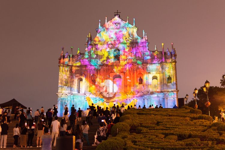Macau Light Festival di Makau. 
