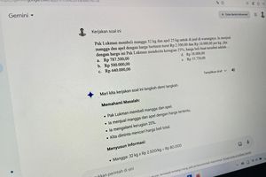 Cara Mengerjakan Soal Matematika dengan Gemini AI, Bisa buat Belajar