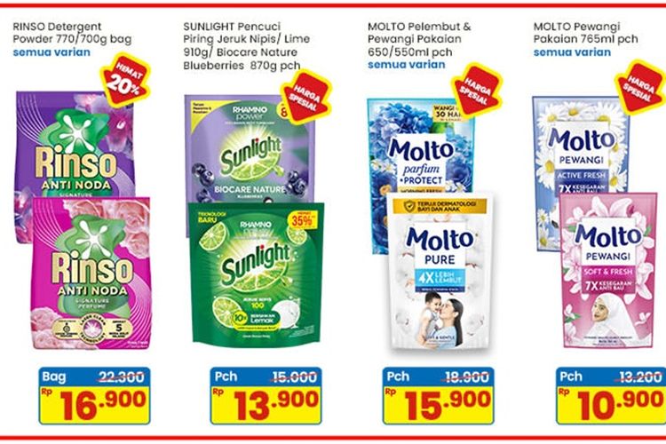 Promo JSM Indomaret 7-9 Agustus 2026, Rinso Cuma Rp 16.900