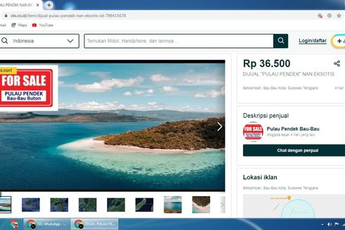 Menyoal Penjualan Pulau Pendek di Buton, Dihuni 1 Orang dan Dijual Rp 36.500 Per Meter