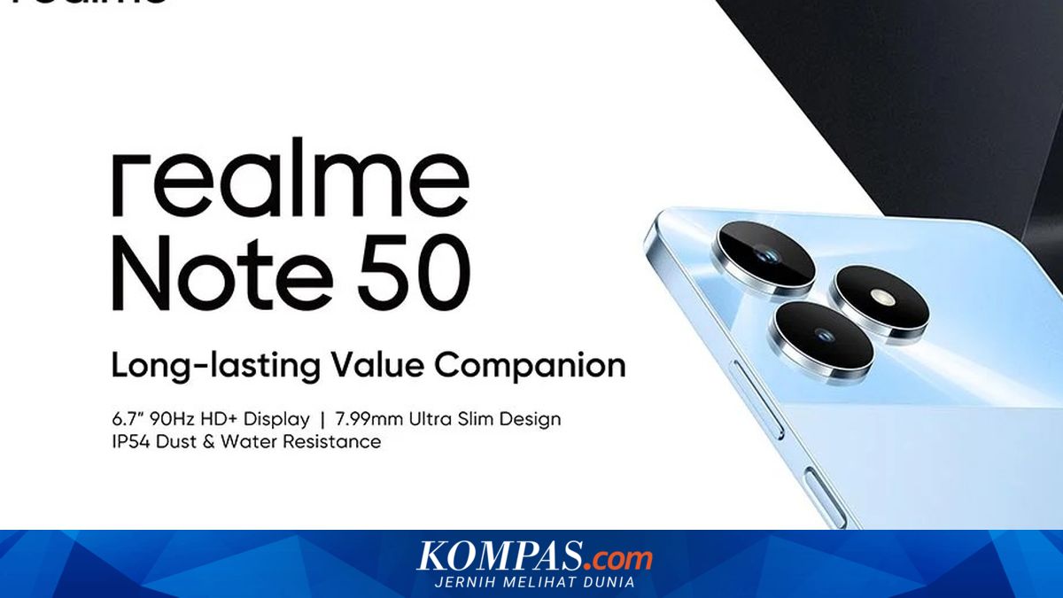 HP Realme Note 50 Pertama Meluncur Minggu Depan