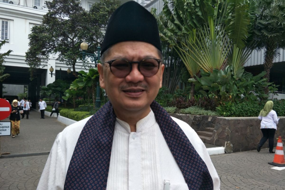Kepala Dinas Kesehatan DKI Jakarta Koesmedi Priharto di Balai Kota DKI Jakarta, Jumat (19/1/2018).