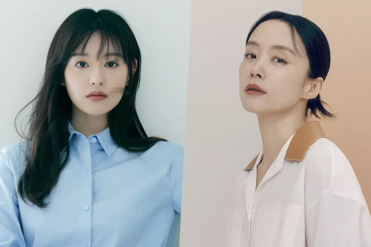 Aktris Kim Ji Won (kiri) dan Jeon Do Yeon dipertimbangkan untuk menggantikan Song Hye Kyo dan Han So Hee di drama The Price of Confession.