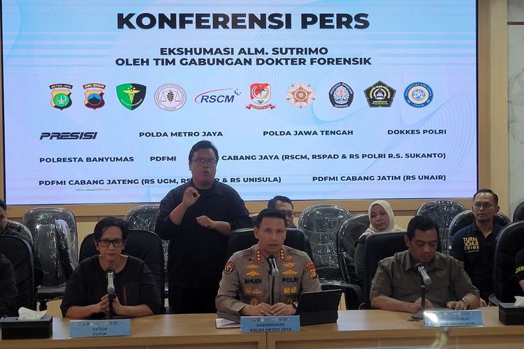 Hasil Ekshumasi Sutrimo Jadi Alat Bukti Penyidikan Polda Metro Jaya