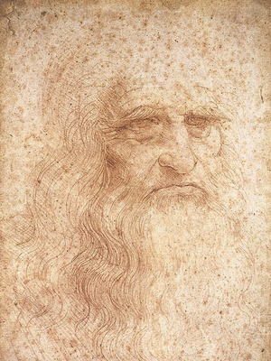karya populer Leonardo da Vinci, lukisan Self Portrait.