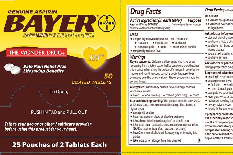 Contoh obat dan labelnya dalam bahasa Inggris