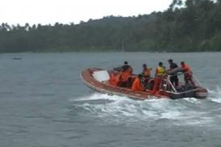 Tim SAR Pos Nias bernagkat menuju lokasi pencarian