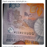 Viral, Foto Uang Baru Rp 10.000 dengan Nomor Seri Unik 
