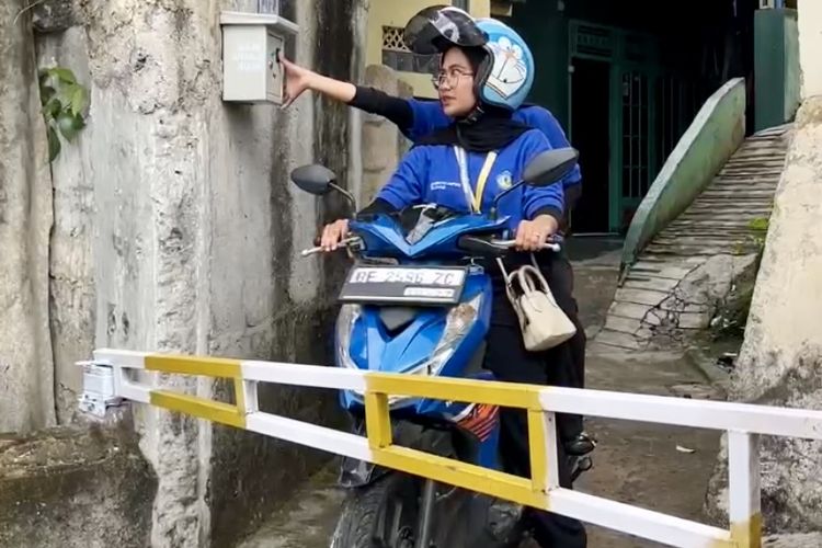 Mahasiswa KKN Unila Rancang Portal Fingerprint, Cegah Pencurian Motor