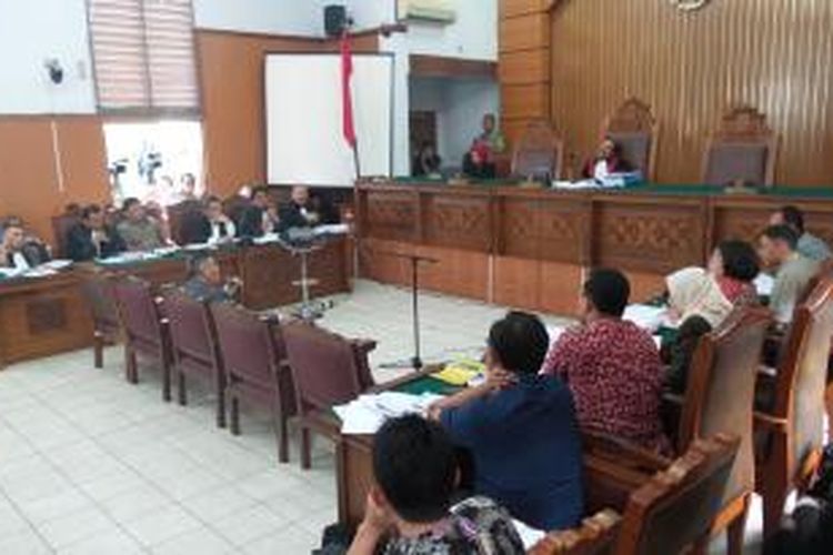Suasana sidang gugatan praperadilan Budi Gunawan terhadap Komisi Pemberantasan Korupsi di Pengadilan Negeri Jakarta Selatan, Rabu (11/2/2015).