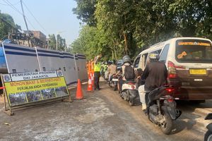 Jalan Raya Lenteng Agung Arah Depok Dibuka Bertahap hingga 11.00 WIB