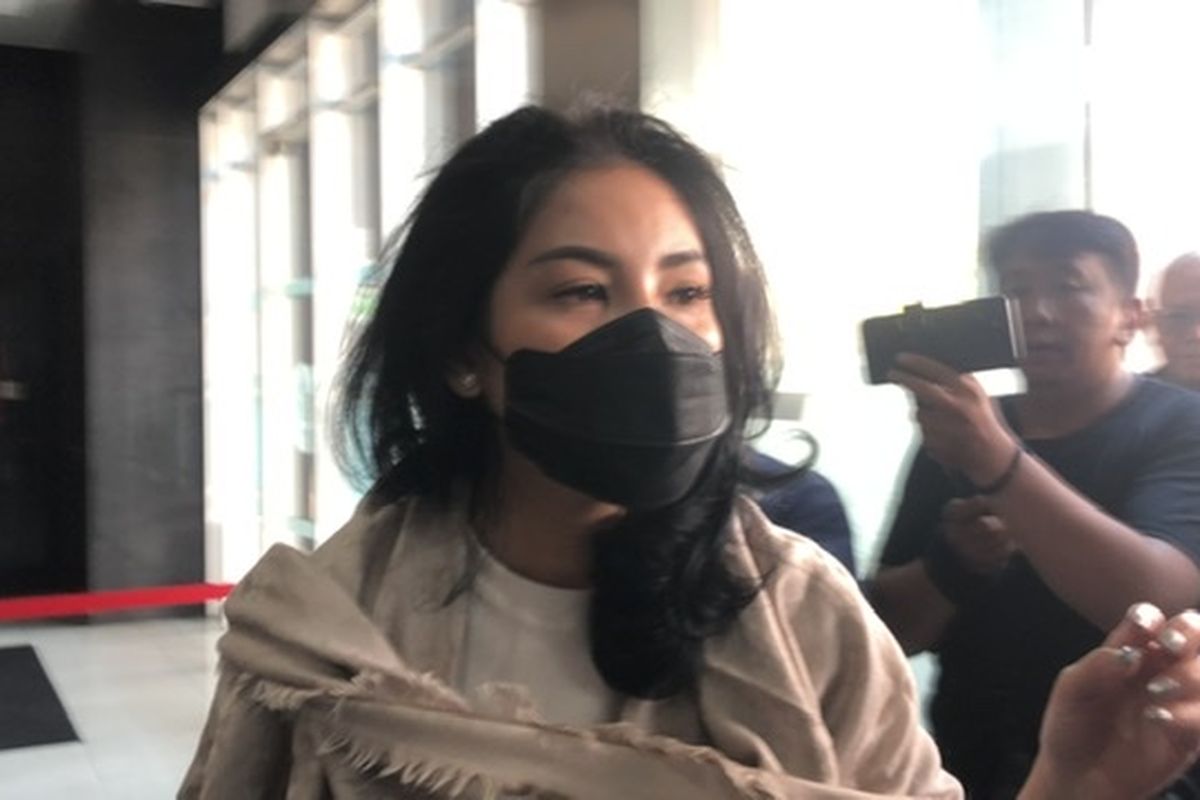 Nindy Ayunda di LPSK Cijantung, Jakarta Timur, Kamis (6/4/2023).