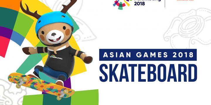 Logo Asian Games Skateboard