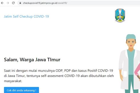 Ingin Deteksi Diri Covid-19, Kunjungi Website Ini