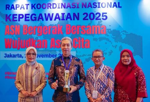 Peringkat Kedua Terbaik se-Indonesia dalam Manajemen ASN, Pemkot Bogor Raih Penghargaan BKN Awards 2025