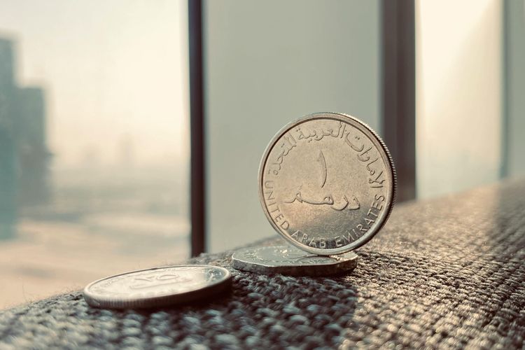 Ilustrasi uang satu dirham