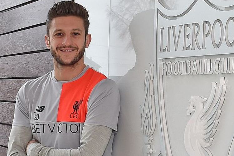 Adam Lallana menandatangani kontrak baru bersama Liverpool, Rabu (22/2/2017).