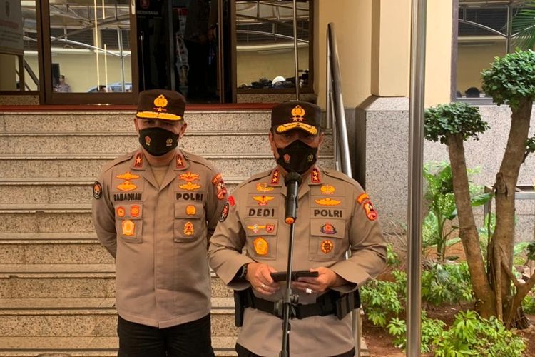 Kepala Divisi (Kadiv) Humas Polri Irjen Dedi Prasetyo di Mabes Polri, Jakarta, Rabu (29/6/2022).