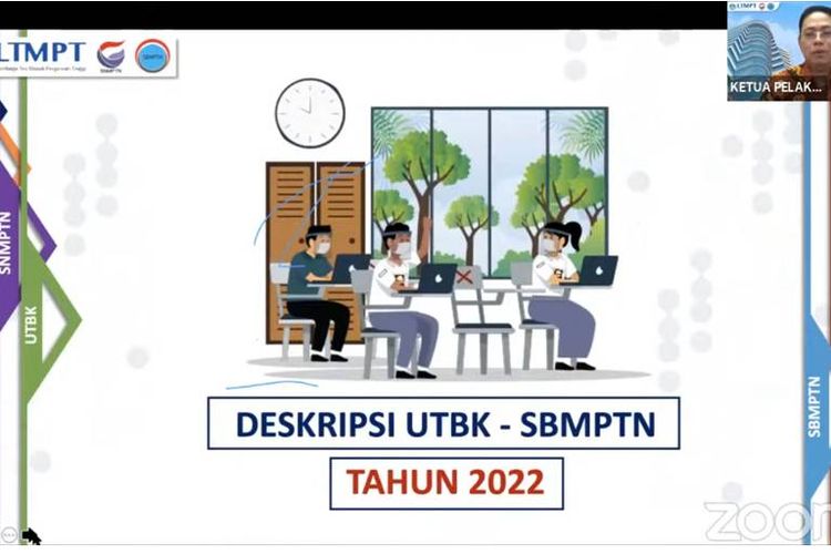 Tangkapan layar Youtube LTMPT tentang sosialisasi UTBK 2022, Sabtu (11/12/2021)
