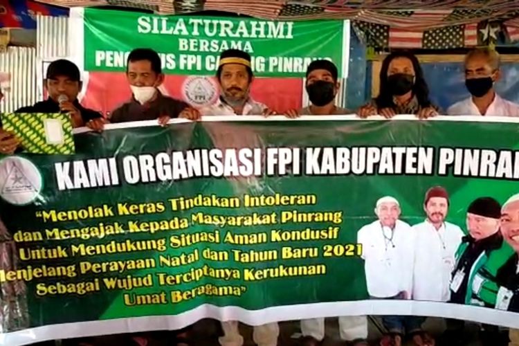 SULSEL (31122020K62-12)FPI Dibubarkan, Pemkab Pinrang Ajak FPI Pinrang Amankan Malam Pergantian Tahun