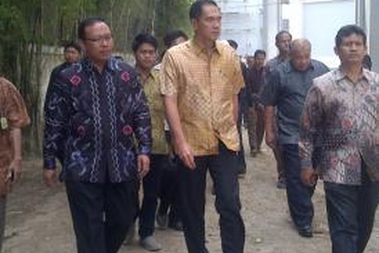 Menteri Perdagangan RI Gita Wirjawan, saat menghadiri acara Orasi Ilmiah di Unisma Malang, Jawa Timur, Kamis (19/9/2013).